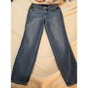 Judy Blue  Braided Side Jeans Size 3/26 Relaxed Fit